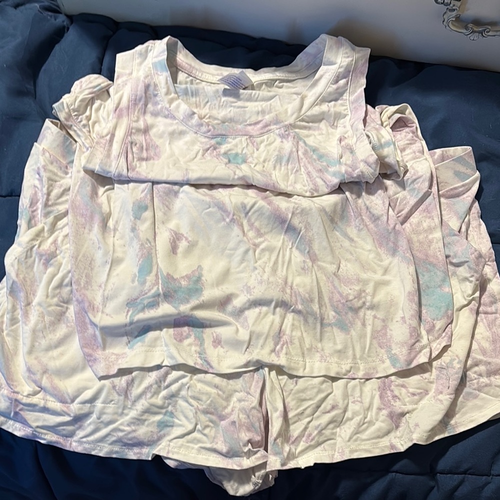 Stars Above Pastel Tie-Dye Top